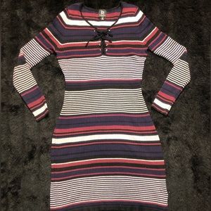 Ladies Striped Dress Size 1X